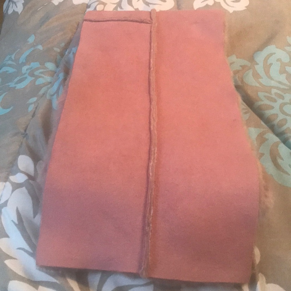 Pink Fur Scarf